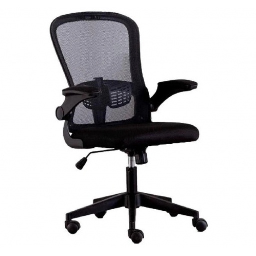 Silla de oficina Weir Negra con posabrazos NNET