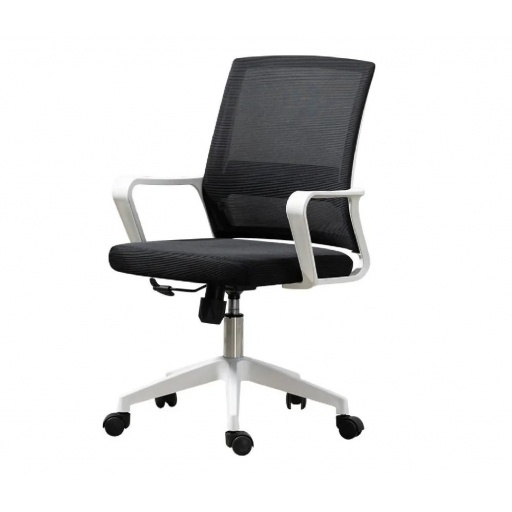 Silla de oficina Ryan negro y blanco NNET