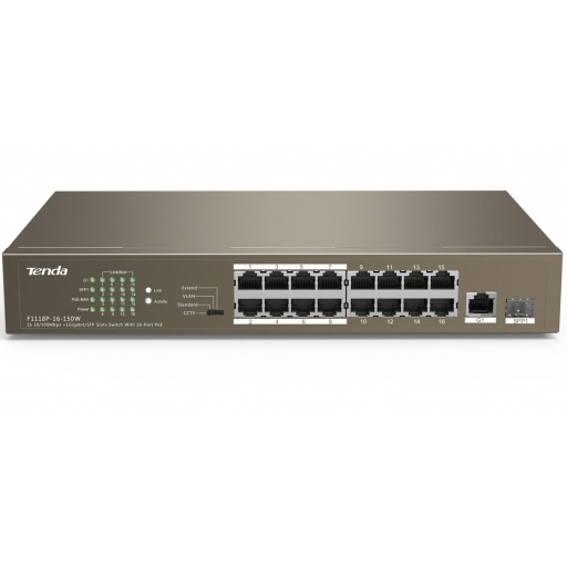 Switch PoE Tenda 16+2 puertos NNET