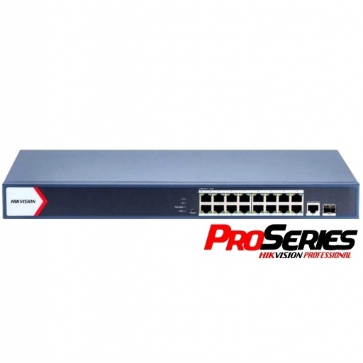 Switch PoE Hikvision PRO 16 puertos gigabit 230w admin. NNET
