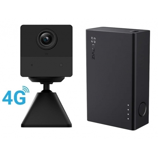 Camara 4G Ezviz CB2 2K 3MP negra con PowerBank NNET