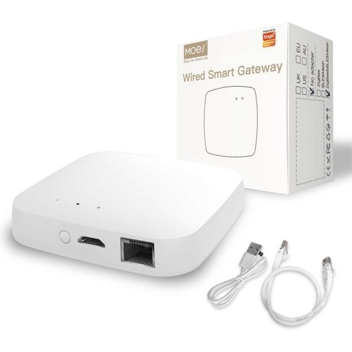 Smart Gateway Hub Zigbee Cableado Rj45 MOES NNET