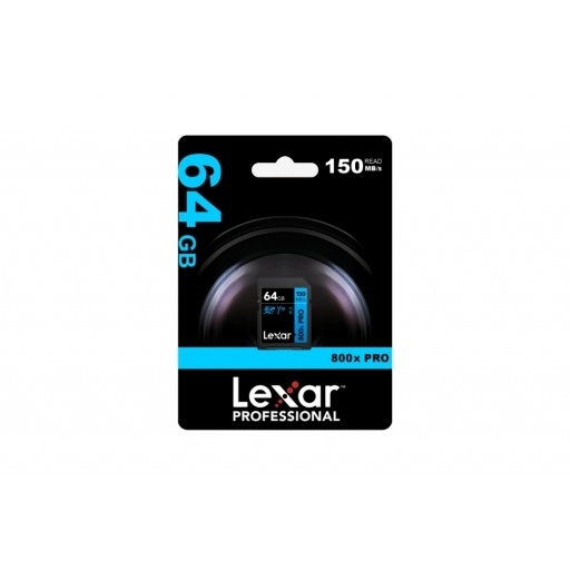 Memoria SDXC Lexar 800X Pro 64GB Blue Series NNET