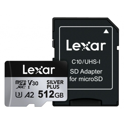 Memoria microSDXC Lexar Pro 512GB Silver Plus NNET