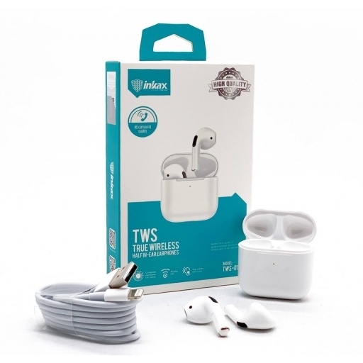 Audifonos Inkax TWS bluetooth blanco NNET