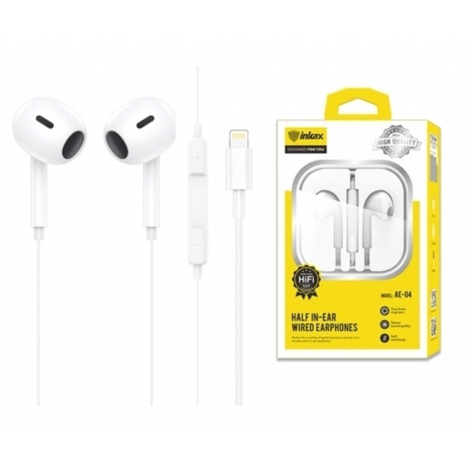 Auriculares Inkax Lightning blanco NNET