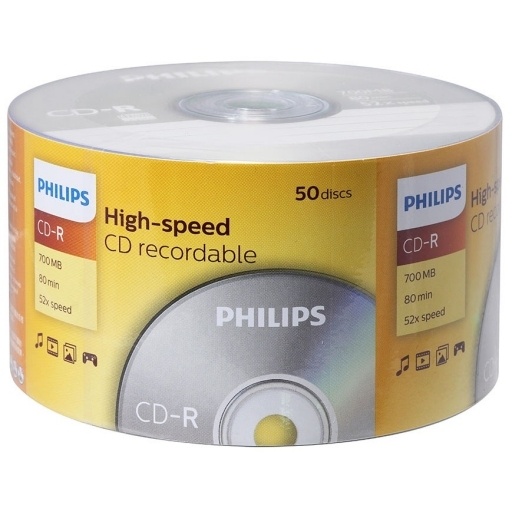 CD-R Philips 52x 80min 700mb NNET