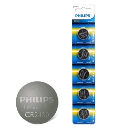 Pila de Litio Philips CR2430 X 5 NNET