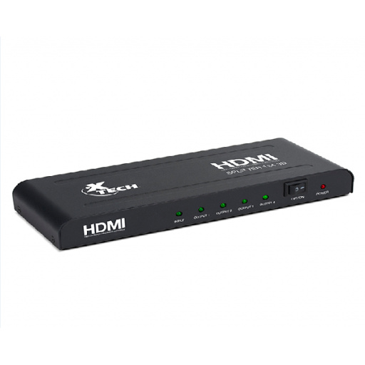 SPLITTER XTECH XHA-410 HDMI NNET