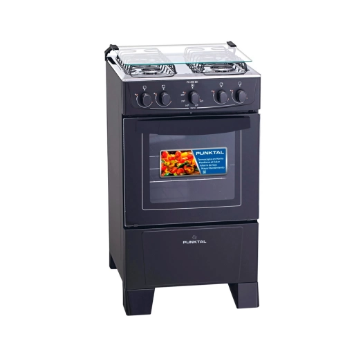 Cocina a Gas Punktal PK-268 BK 4 Hornallas