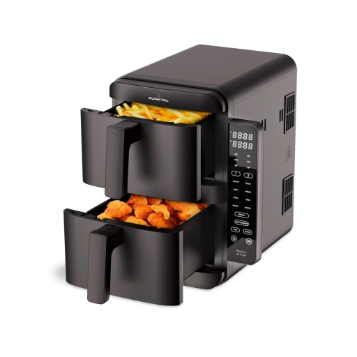 Freidora Sin Aceite Punktal Doble Vertical 8 Litros 2400W