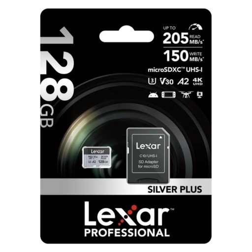 Memoria microSDXC Lexar Pro 128GB Silver Plus NNET