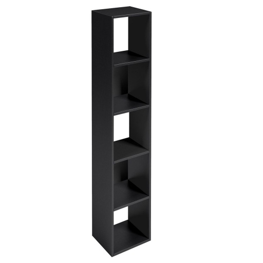 ESTANTERIA MORRIS 5 NICHOS NEGRO NNET