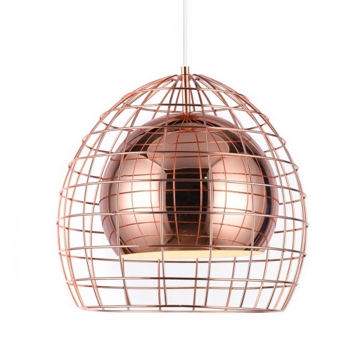 LUMINARIA COLGANTE OVO CAGE COBRE NNET