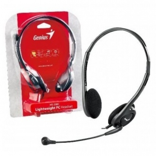 Audfonos Genius HS-200C negros c/micrfono NNET