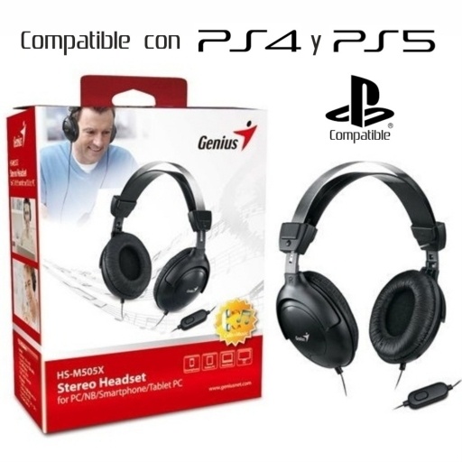 Audfonos Genius HS-M505X c/micrfono single jack 3.5 mm NNET