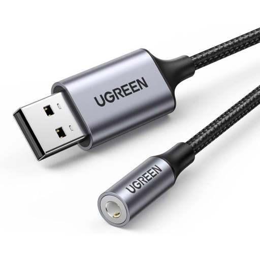 Adaptador Ugreen Usb A Audio 3,5mm Gray NNET