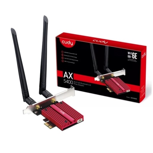 Adapt PCI-E Cudy Wifi 6e + Bluetooth 5.3 Ax5400 NNET