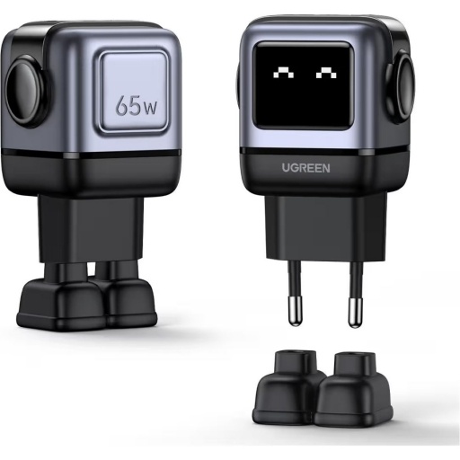 Cargador Ugreen Mini Robot 2usb/usb-c 65w NNET