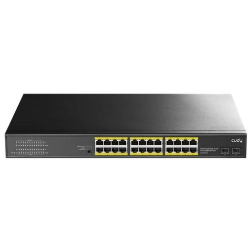 SWITCH CUDY 24 PUERTOS POE  GIGABIT Y NNET