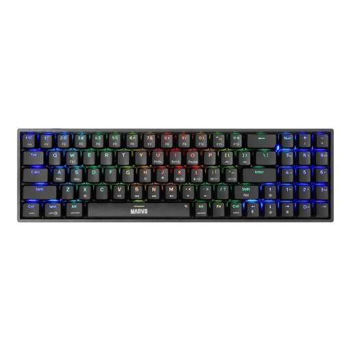Teclado Marvo Mecnico Kg956 75% SW Yellow Ing Bk NNET