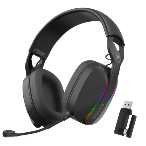 Auriculares Gamer Inalmbricos Marvo HG9086W 7.1 RGB Negro