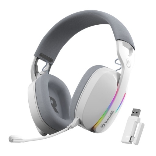 Auriculares Gamer Inalmbricos Marvo HG9086W 7.1 RGB Blanco