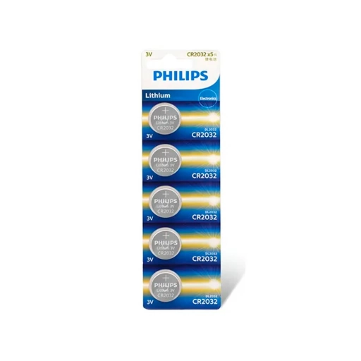 Pila de Litio Philips CR2032 3V X5 