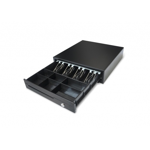 Cajero metalico para punto de venta grande. NNET