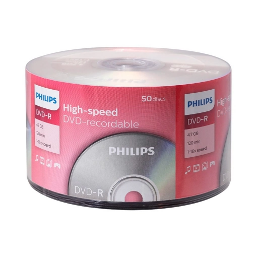 DVD-R 16X Philips 120min 4.7GB 