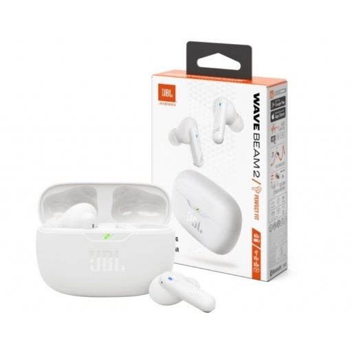 Auriculares Inalmbricos JBL Wave Beam 2 Blanco Bluetooth