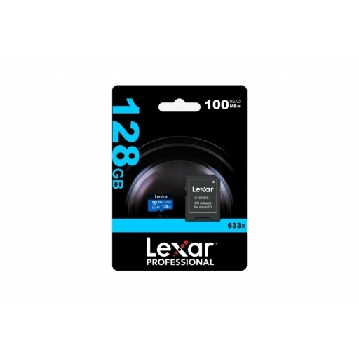 Memoria microSDXC Lexar 128GB 633x UHS-I Blue Series 
