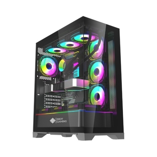 Gabinete Gamer Shot Gaming Pro Series SHOT-SUP-C490A  | Cristal Templado