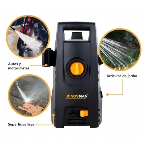 Hidrolavadora Kingsman Port 1200w 90bar + Accesorios