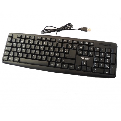 Teclado Xtreme espa�ol negro USB