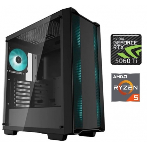 Equipo Gamer Ryzen 5 5500X3D, 16GB, 1TB NVMe, RTX 5060Ti 8GB