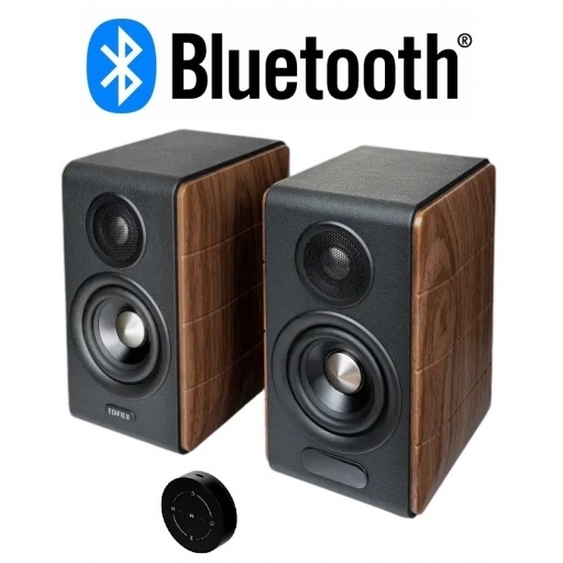 Parlantes Edifier 2.0 S880 MKII Bluetooth nogal