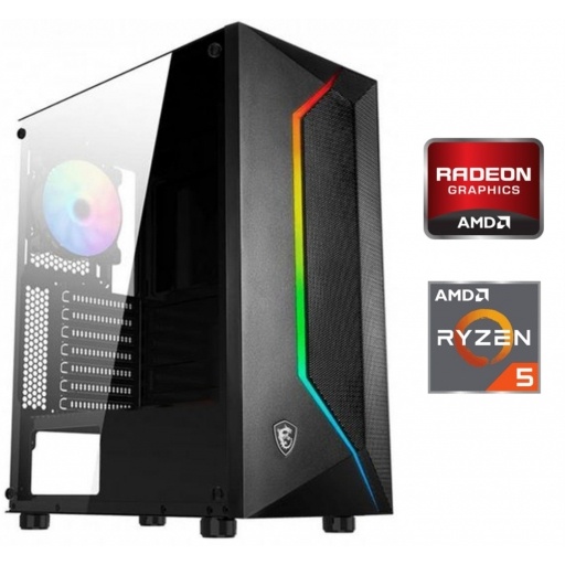 Equipo Gamer Ryzen 5 5600GT, 16GB, 500GB, Gr�ficos Radeon