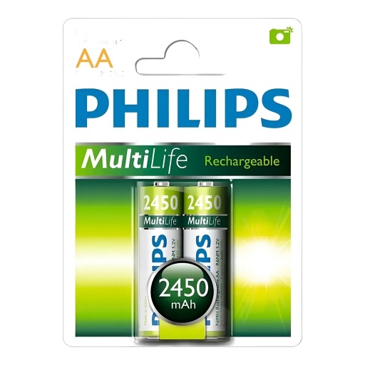 Pila Philips R6b2a245/97 2450mAh 1,2V Pack X2