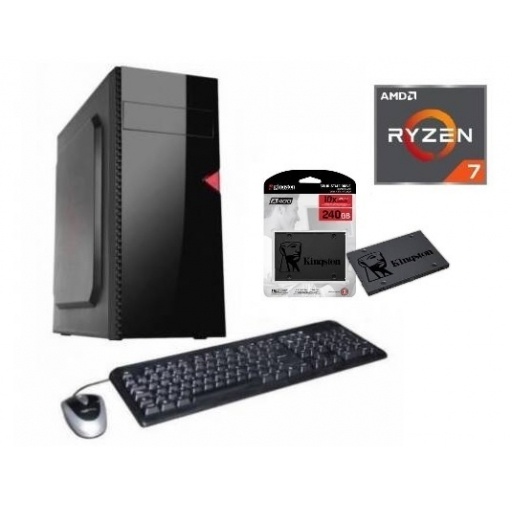 Equipo nuevo AMD Ryzen 7 + disco SSD de 240gb