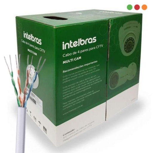 CABLE UTP | CAT5E | INTERIOR | 305M | BLANCO | CCA | INTELBRAS | MC8CBR