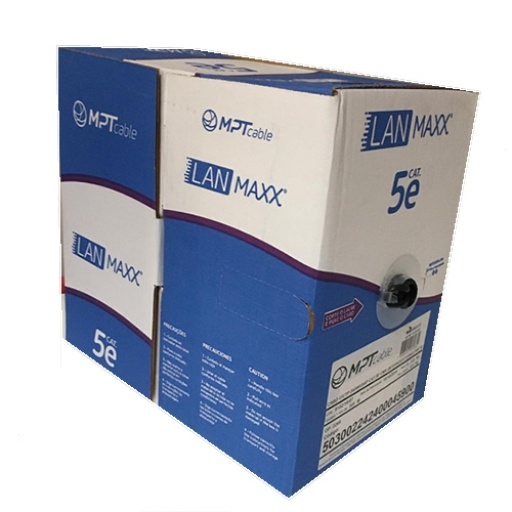 CABLE UTP | CAT5E | EXTERIOR | 305M | NEGRO | COBRE | MPT