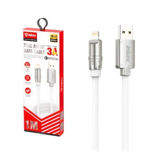 Cable Inkax Lightning 3a 1m silver