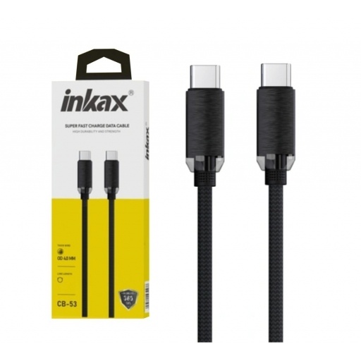 Cable Inkax USB-C / USB-C 240W 2m negro