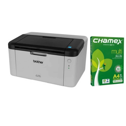 Impresora Brother HL-1200 L�ser Monocrom�tica + Resma de Papel A4 Chamex 75 gr