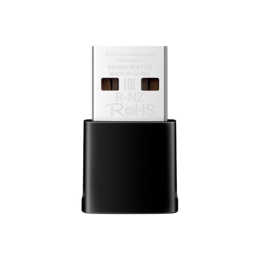 Adaptador de Red Mercusys�MA12N N300 WiFi USB 300Mbps