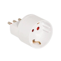 Adaptador Schuko a 3 en L�nea Conatel Blanco