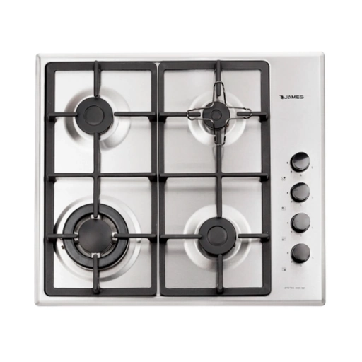 Anafe a Gas James�HG-TCS Inox 4 Hornallas 