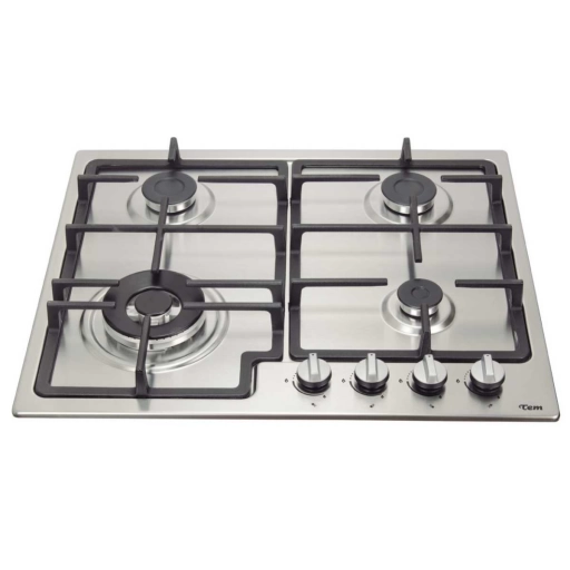 Anafe a Gas TEM 4 Hornallas Inox con Encendido Automtico