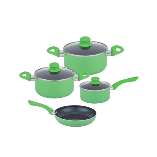 Bater�a de Cocina Cuori Verde 7 Piezas